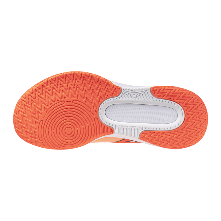 Mizuno Neo Jump Coral/Naranja lateral